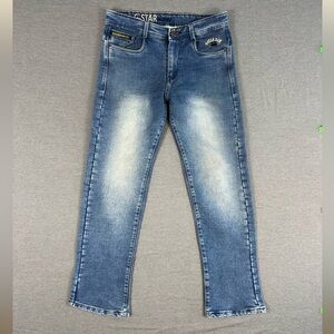 G-Star Raw Distressed Faded Indigo Jeans